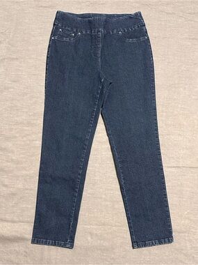 Ruby Rd. Dark Indigo Pull-On Jeans